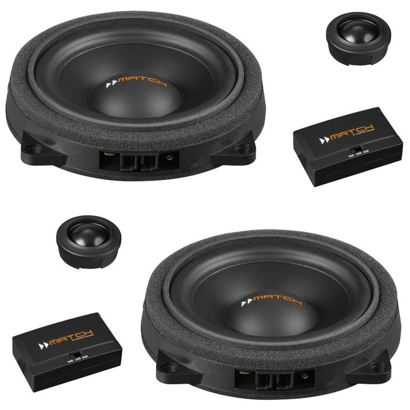 Match UP C42BMW-FRT.2 - 4" Component Speaker For BMW 1, 2, 3, 4, 5, X Series