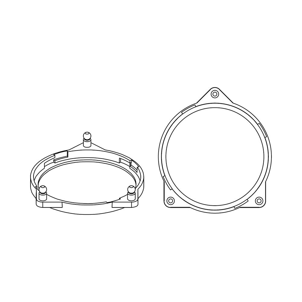 HELIX CFMK100 MB.3 - 4" FlexMount100 Adaptor Ring For Mercedes - Image 2