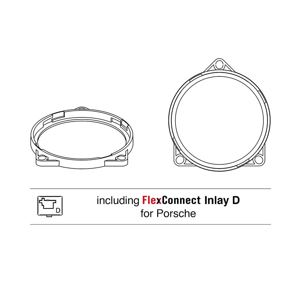 HELIX CFMK100 POR.1 - 4" FlexMount100 Adaptor Ring For Porsche - Image 2