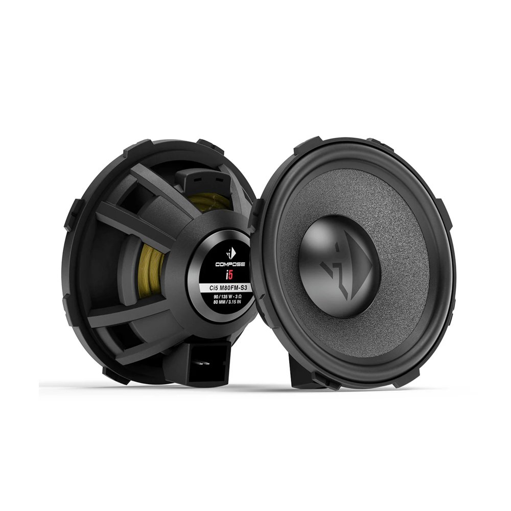 Helix Compose i5 Ci5 M80FM-S3 Midrange Speakers 3" (80mm) Flex Mount 90W RMS