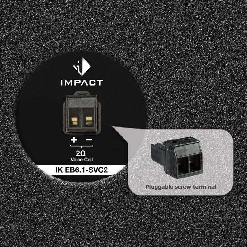 Helix IK EB6.1-SVC2 Ported 6" Ultra Compact Subwoofer Enclosure - Image 3